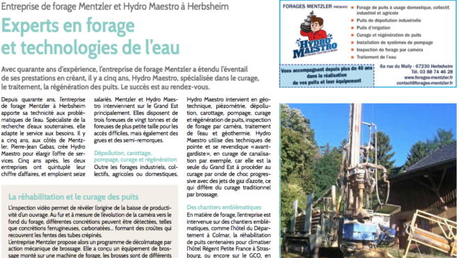 Forages Mentzler et Hydro Maestro - Experts en forage et technologies de l'eau